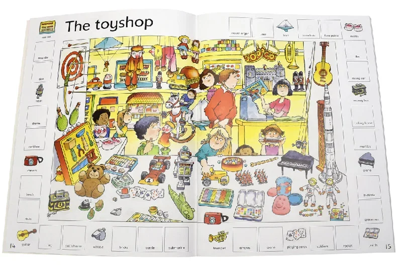 Usborne First 1000 Words in English Sticker Book, Children's books aged 3 4 5 6, English picture books, 9781409570400