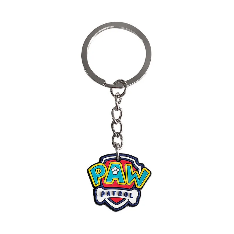 New Paw Patrol Cartoon Figures Kawaii Keychain Cute Doll Keychain Car Pendant Cartoon School Bag Ornaments Stationery Accessorie