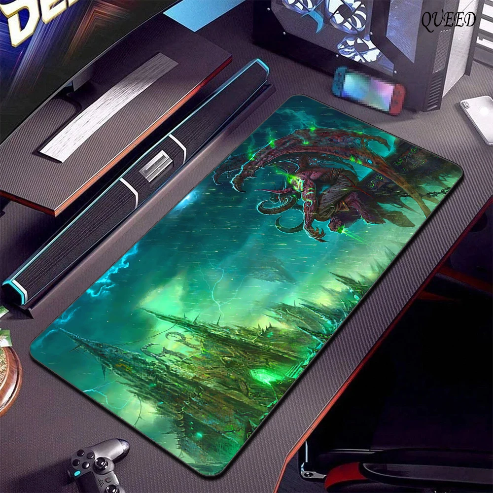 Gamer Mousepad World Of Warcraft Mouse Pad Large Mouse Mat Horde Natural Rubber Desk Rug Xxl PC Desk Mats Design Mousepads 90x40