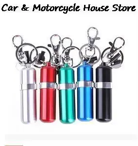 1 PC Durable Portable Stainless Steel Alcohol Burner Lamp With Keychain Car Key Rings