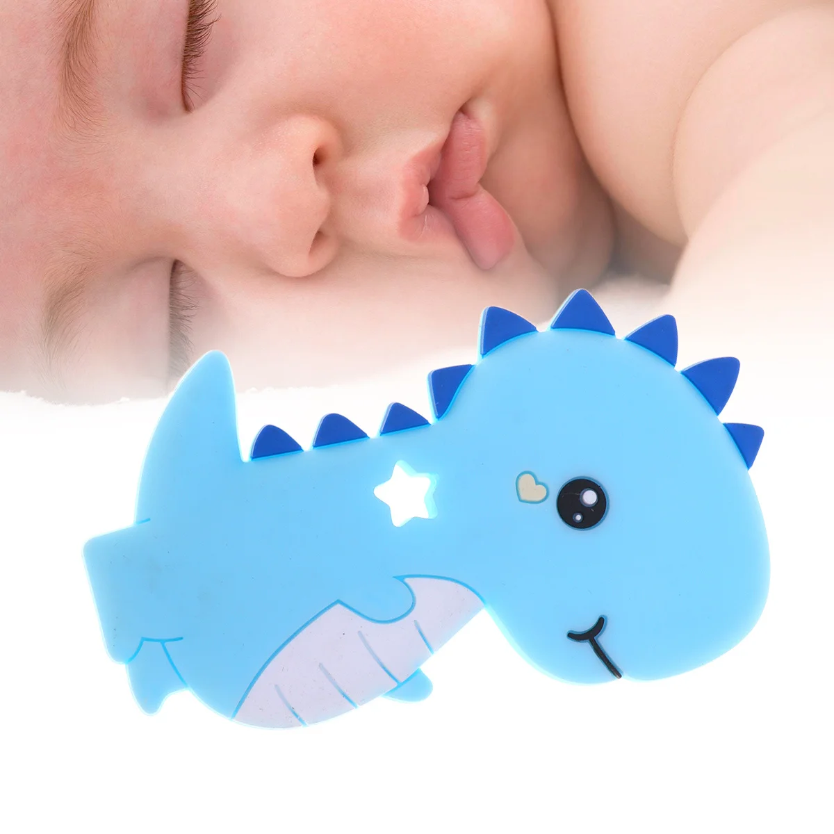 عضاضة أطفال على شكل حرف M، عضاضة من السيليكون للمضغ، آمنة للأطفال الصغار، ناعمة ومتينة، تجذب الانتباه والتطوير البصري #4