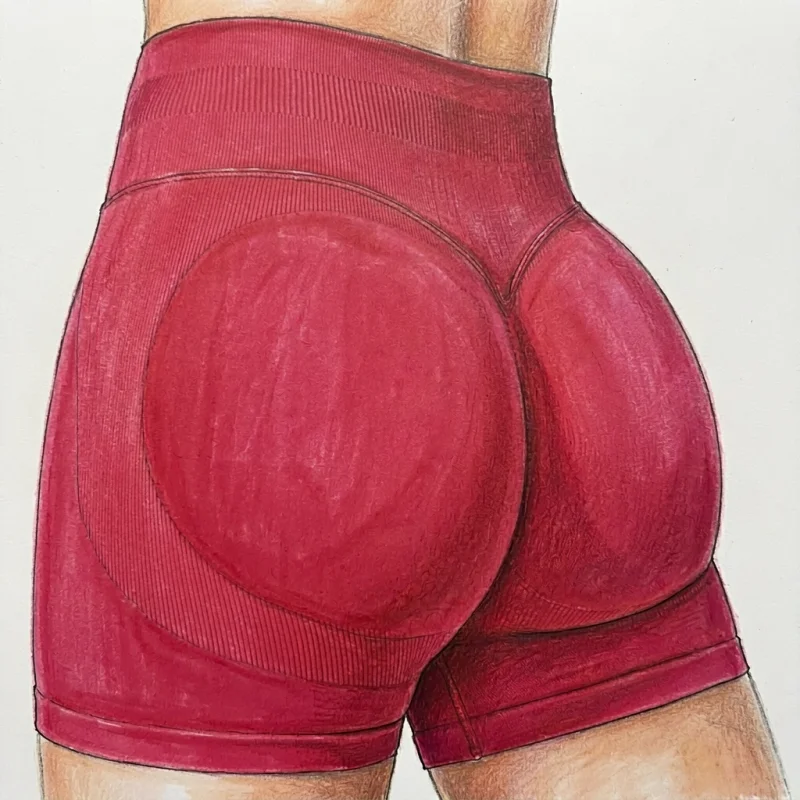 Women Yoga Shorts Scrunch Butt Lifting Workout Leggings Tummy Control Fitness Biker Shorts Athletic Running Sports Short Pants
