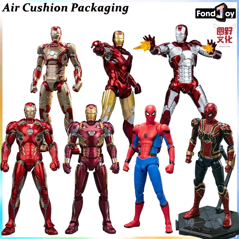 

FondJoy Yuanye Culture Genuine Assembly Series MK5 MK6 MK42 MK46 MK45 Spider Man Stark Iron ManAction Figures Model Toy