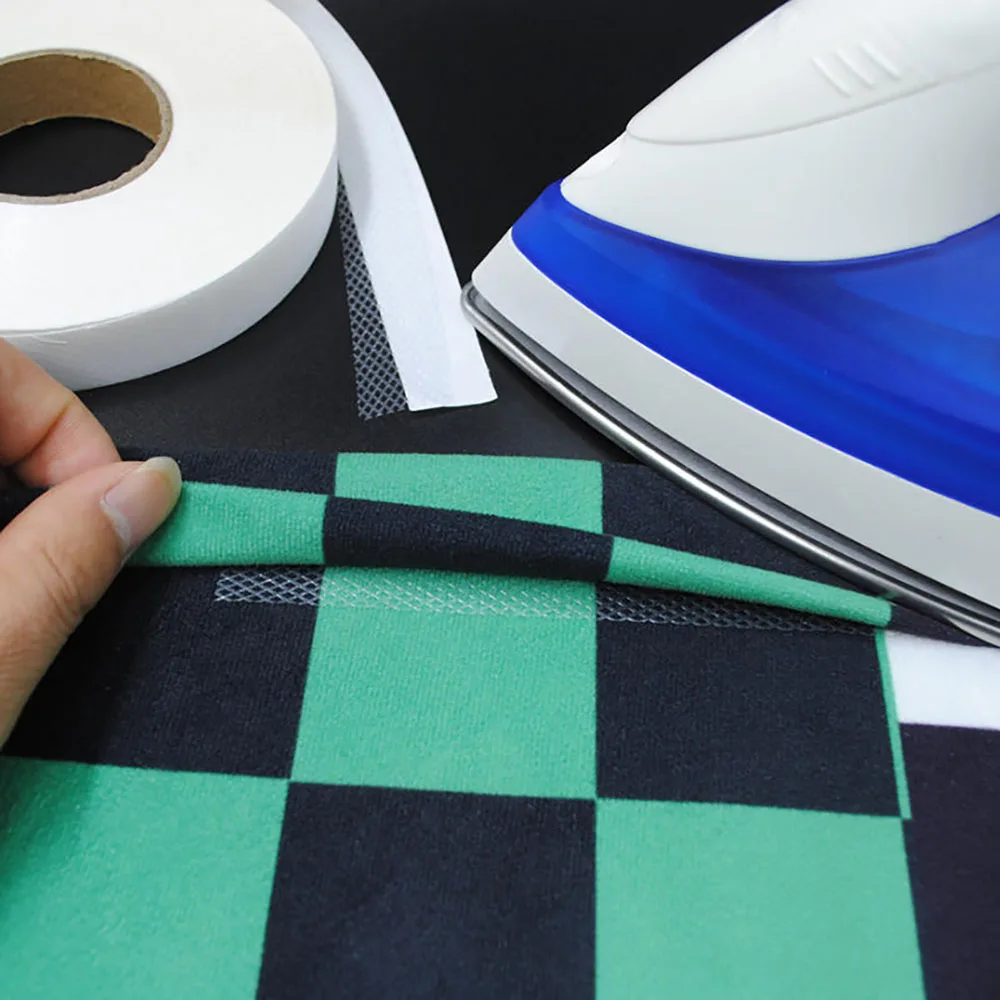 20-50M Non-woven Double-side Mesh Adhesive Tape Clothes Apparel Iron On Hem Tape Edge Shorten Pants DIY Heavy-Duty Two Side Tape
