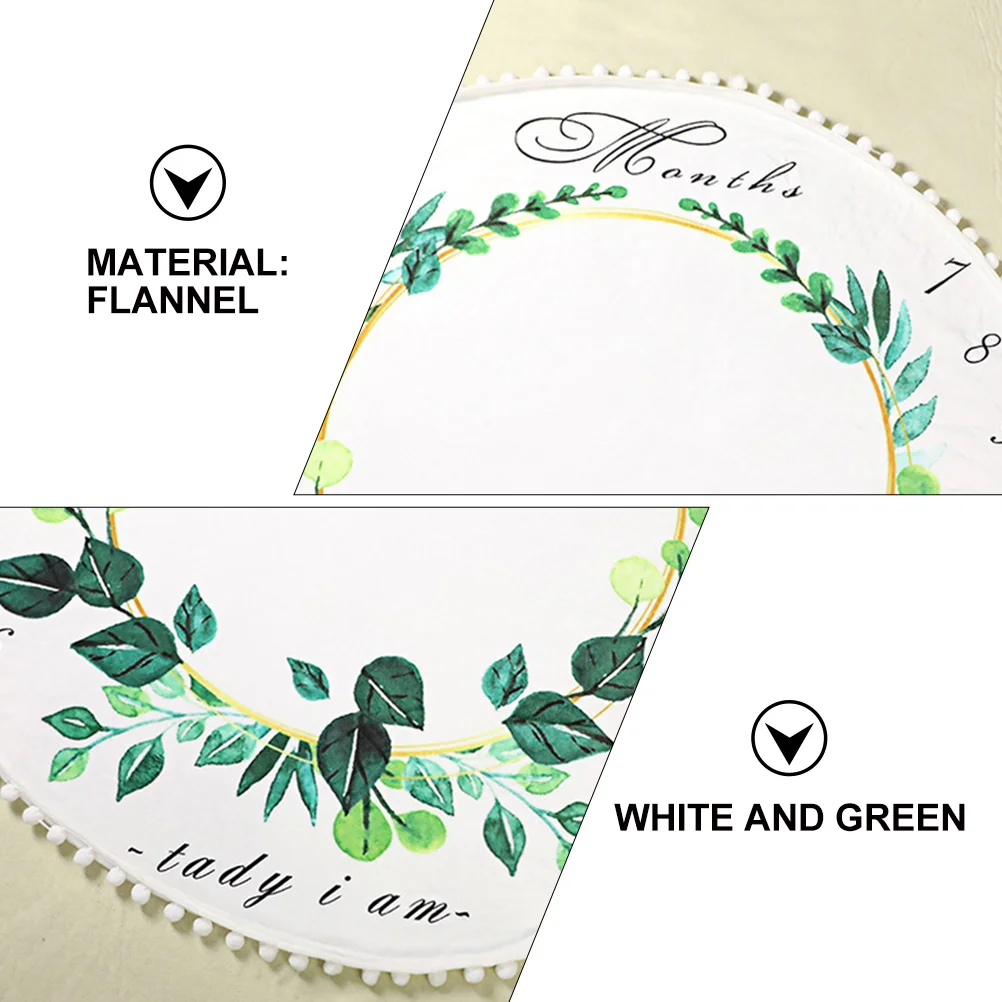 

1 pc Flannel Blanket Baby Crib Swaddle Milestone Background Creative Photo Prop Washable Reusable Blanket For Baby Shower Gift