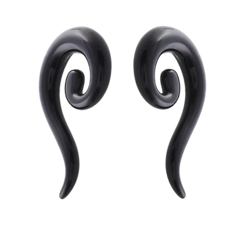 2Pcs Acrylic Snail Earrings Plugs Wing Women Ear Plugs And Tunnels Earring Cartilage Piercing Sex Ear Expansions Body Jewelry