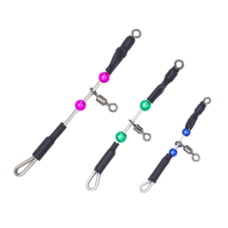 5 Pcs Bearing Swivel Fishing Connector Fast Hook TangleFree Tackle Equipment