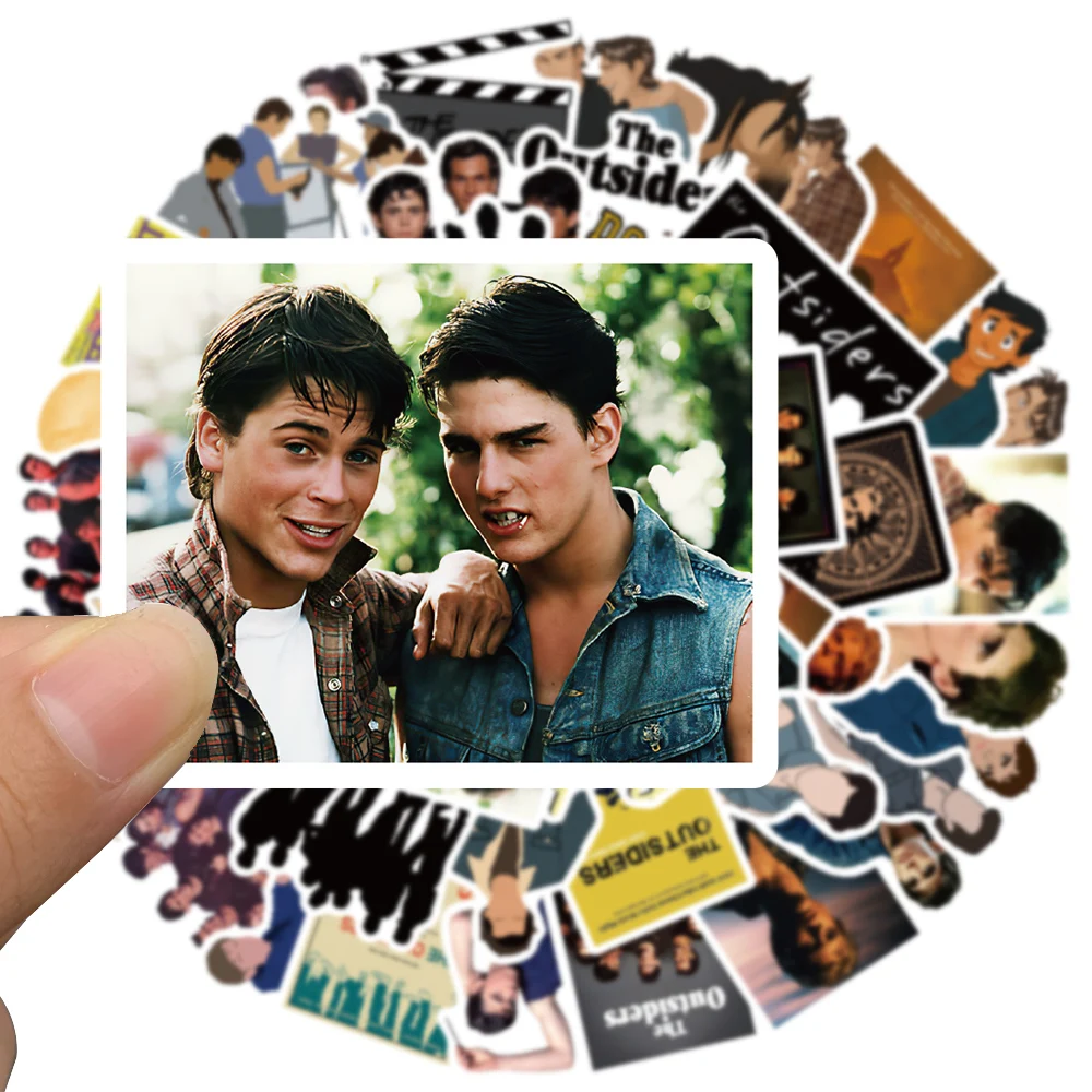 50pcs TV Show The Outsiders Stickers Funny DIY Laptop Guitar Luggage Skateboards Cars Motorcycle Helmet Waterproof Decals