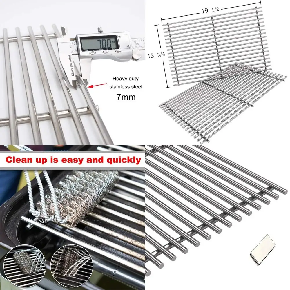 

2 шт. 191/2 18 решеток для приготовления пищи из нержавеющей стали с перекрестными стержнями для Genesis E-310, E-320, E-330, S-310, S-320, S-330, EP-320, ESP-310,