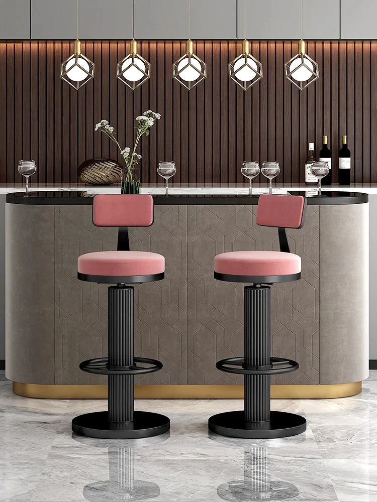 

Modern Bar Stools for Kitchen Counter Stools Luxury Height Adjustable Bar Chair Living Room taburete Home Bar Furniture SK63SF