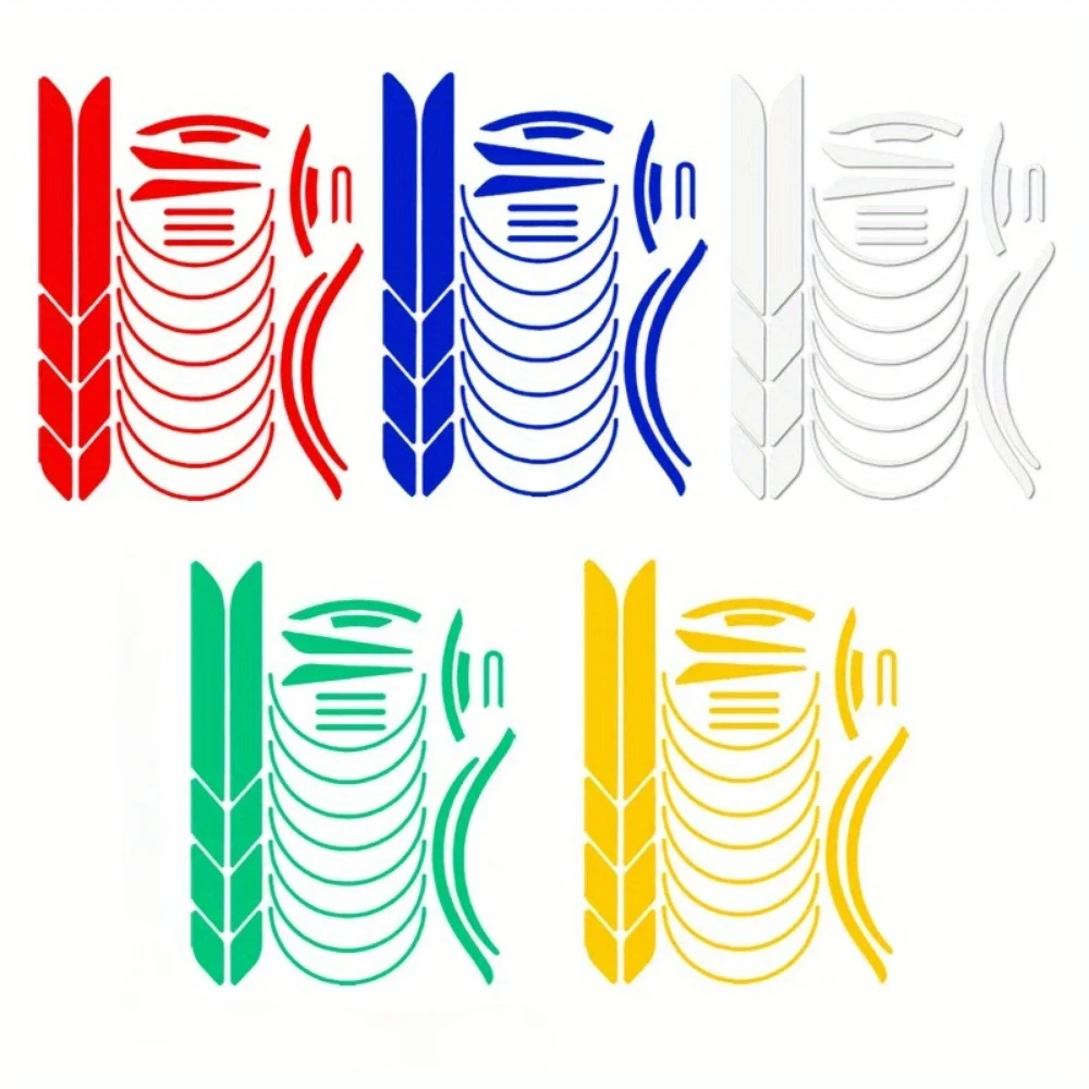 1 Set Reflective Sticker Wheel Decals Reflective Tire Applique Tape for XIAOMI M365 Pro 1S Night Safety Warning Cover