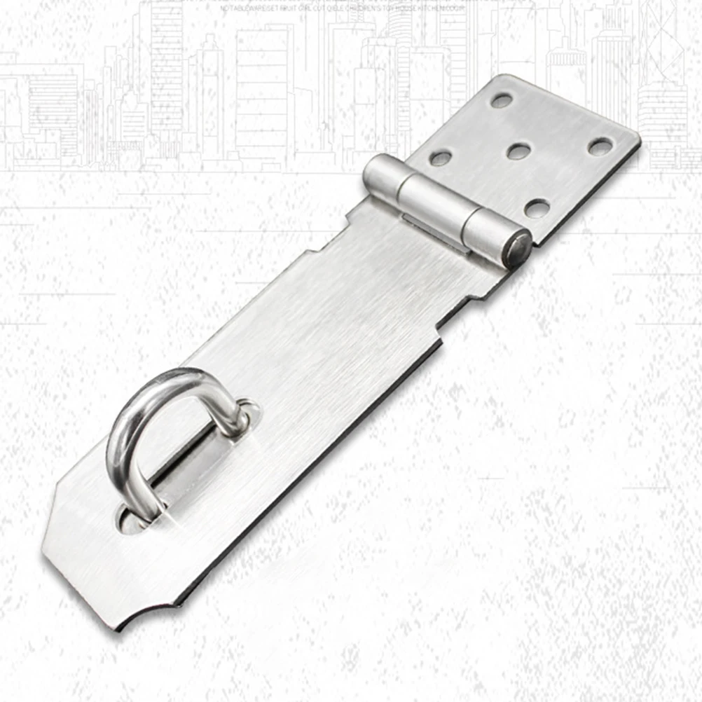 

2pcs 5 Inches Stainless Steel Padlock Hasp Door Clasp Lock Latch Durable Secure Fastening For Gates Garage Doors Shed Storage