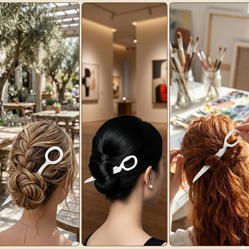 2 Stück Kreative Scherenförmige Haarstäbchen Rutschfester Halt Cooles Einzigartiges Design Für Tägliches Tragen Party Cosplay Haaraccessoires – Detail 4