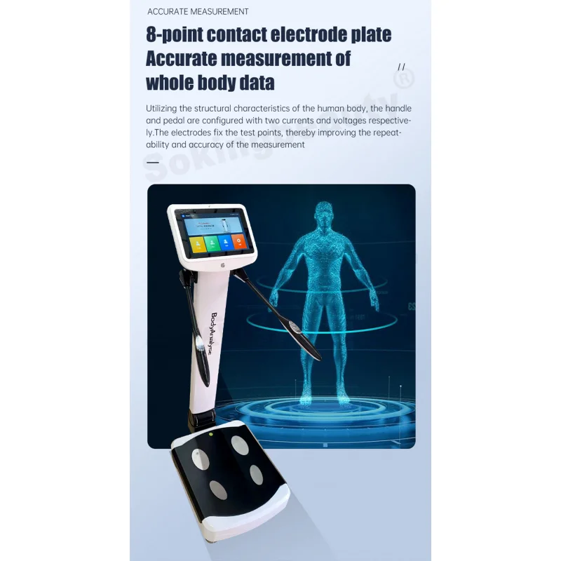 New USA body 3D Scanner Body Composition Analyzer 8 Electrode Bioelectrical Impedance Analysis korean fat analyzer machine 2024