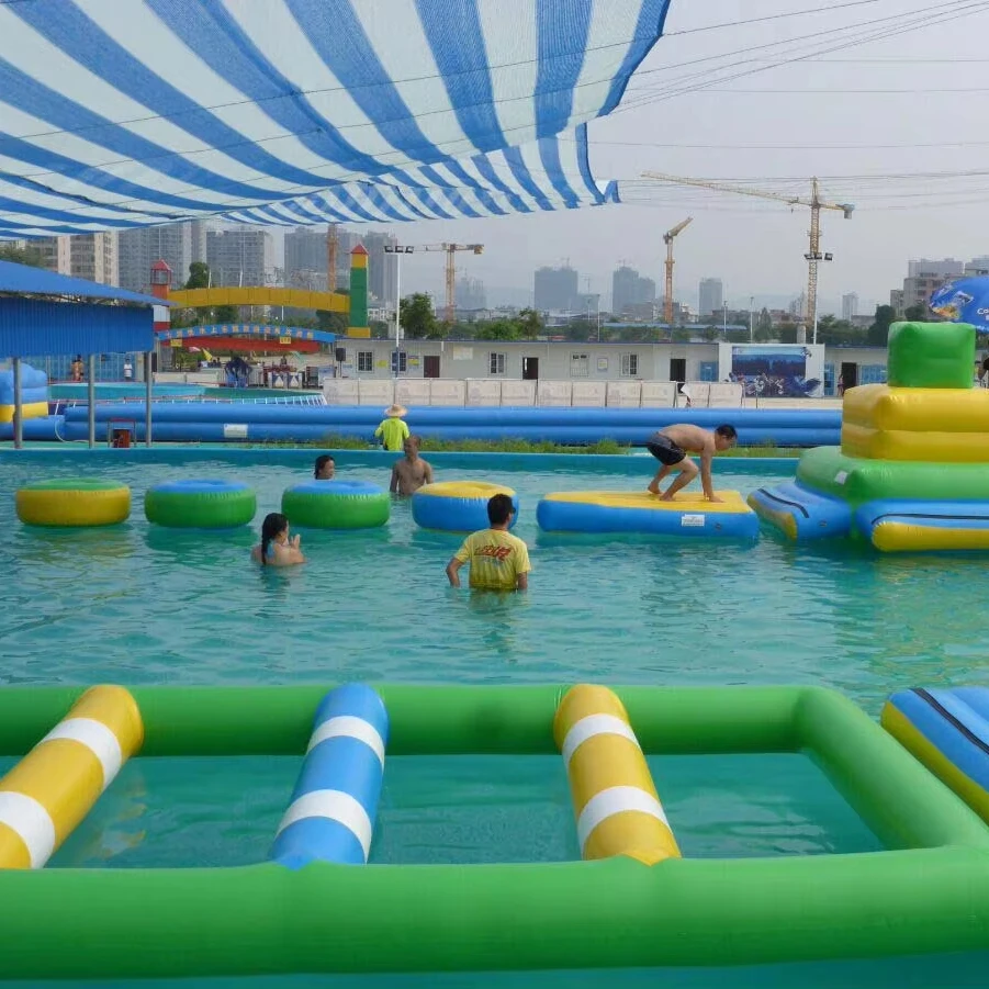 Custom Sealed Modular Obstacle Courses Standardised Pool Water Sports Equipment with Individual Modules for Pool Fun view 4