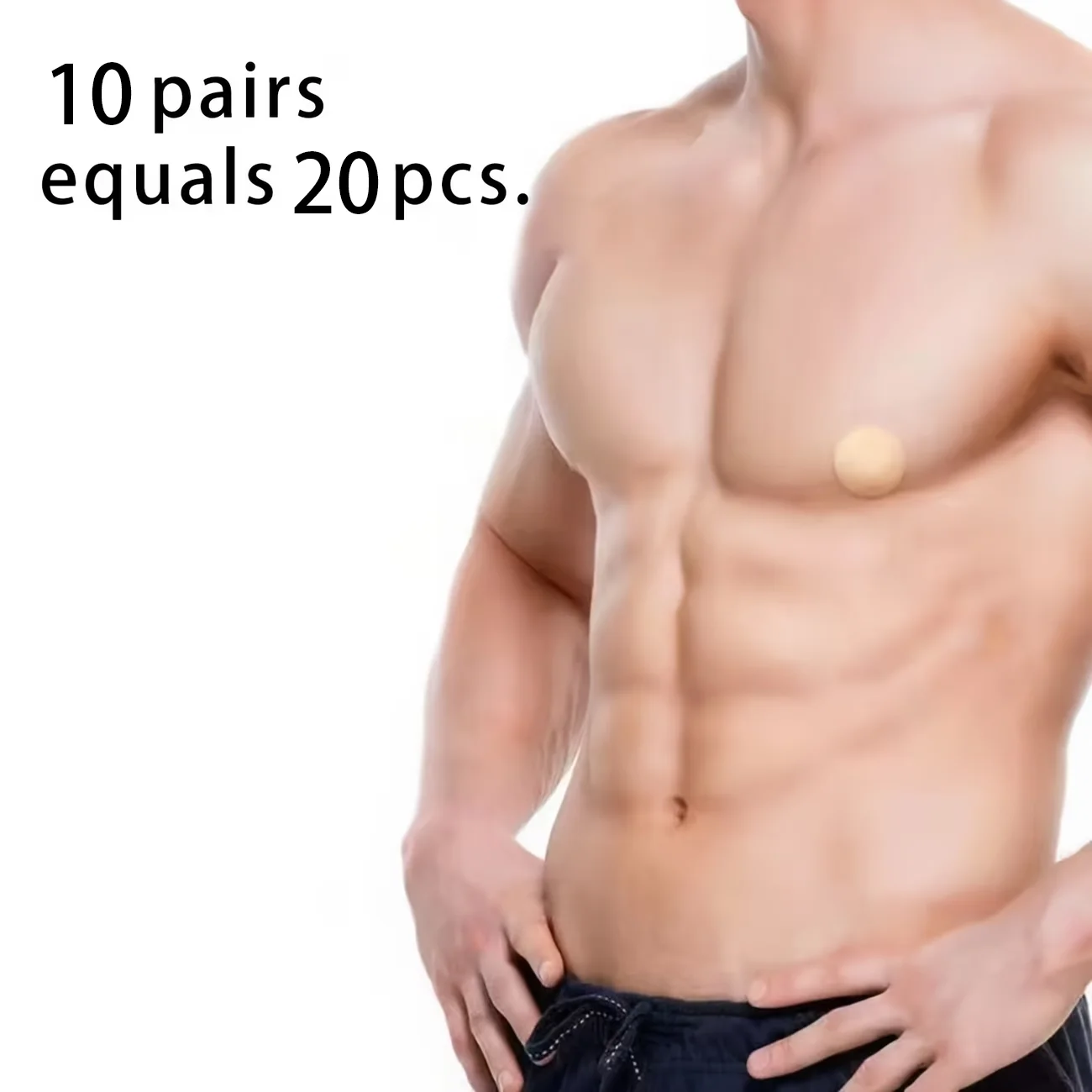10 Sheets Disposable Men's Nipple Covers, Anti‑Chafing Nipple Guards for Running, Cycling, Endurance & Long‑Distance Sports
