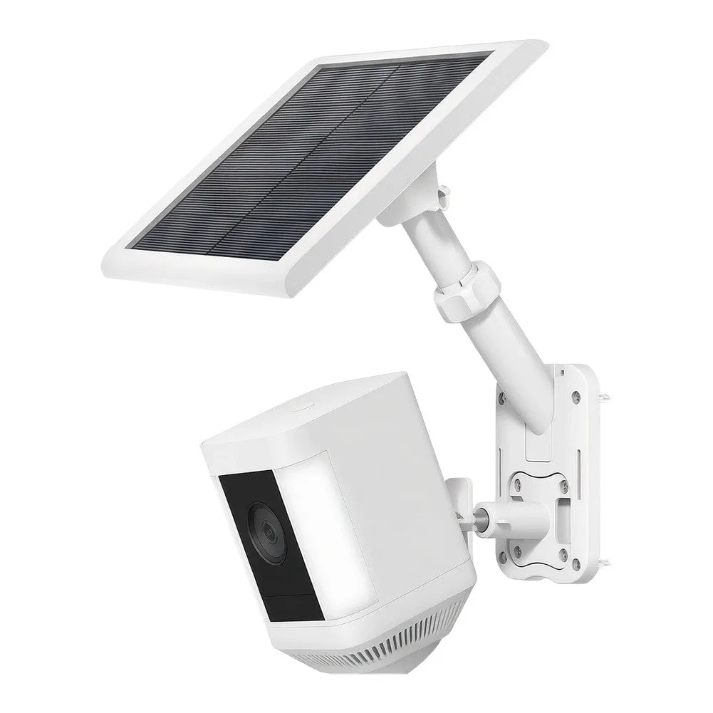 2-in-1 Wall Pole Mount Bracket For Security Camera And For Security Camera Solar Panel With 1/4 Inch Screw Hole Supporting Wall