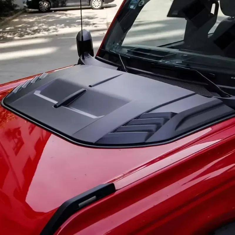 

For Ford Bronco Raptor Dry Carbon Fiber 2021-2023 Exterior Hood Engine Ventilation Cover Modification Accessories Body Kit
