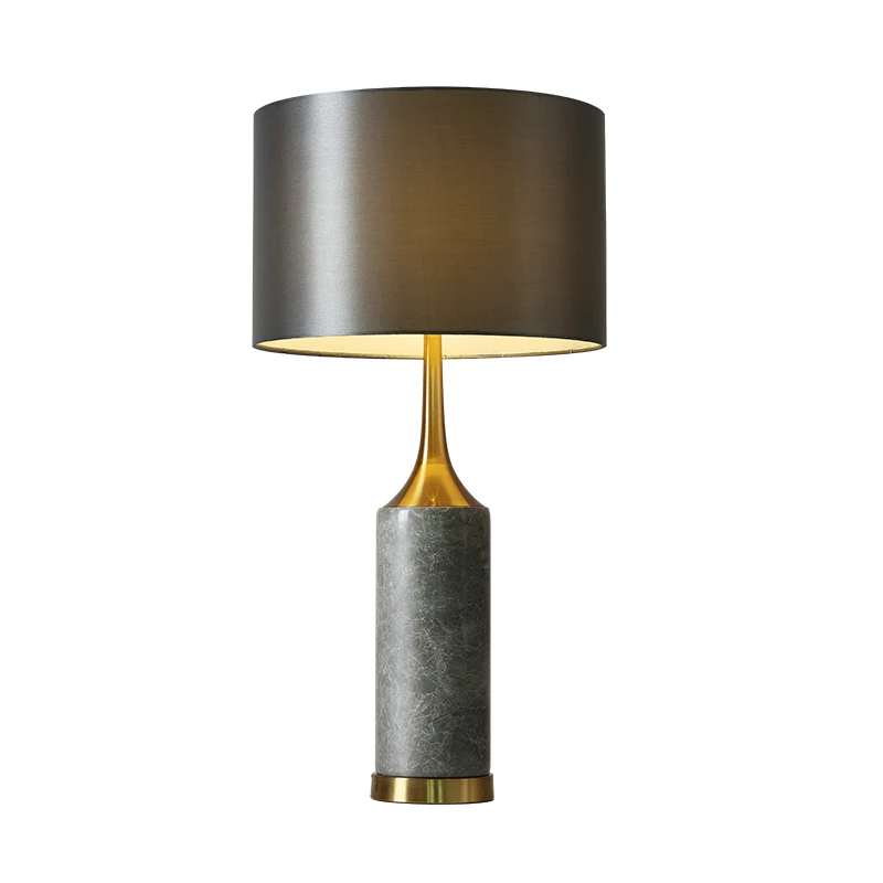 

Light luxury simple hotel study marble table lamp living room Nordic bedroom bedside lamp