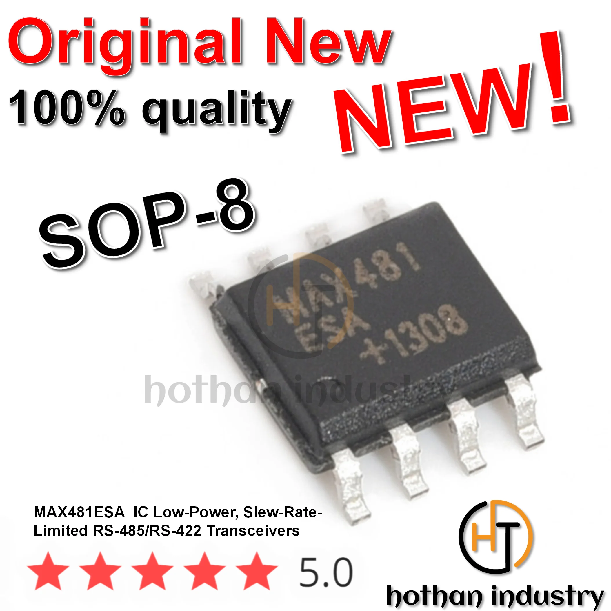 【20pcs】100% Imported High Quality New  Original MAX481ESA   MAX 481  IC Low-Power, Slew-Rate-Limited RS-485/RS-422 Transceivers