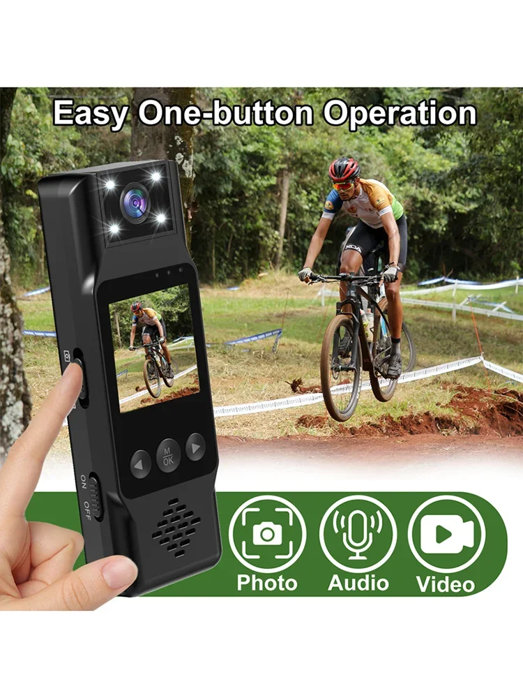 Kamera sportowa Lenovo, przenośna mini kamera 4K HD z Wi-Fi, magnetycznym klipsem na plecy, cyfrowy rejestrator wideo, kamera do noszenia na ciele, noktowizor, rejestrator DVR. — zdjęcie produktu 7