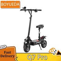 BOYUEDA Q7 Pro Electric Scooter, 2*1600W Motor, 52V 19AH Battery, 10-inch Tire 70km/h Max Speed 70km Range Hydraulic Disc Brakes