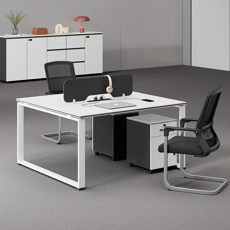 

Staff desk simple current staff position computer desk work position screen office desk and chair combination