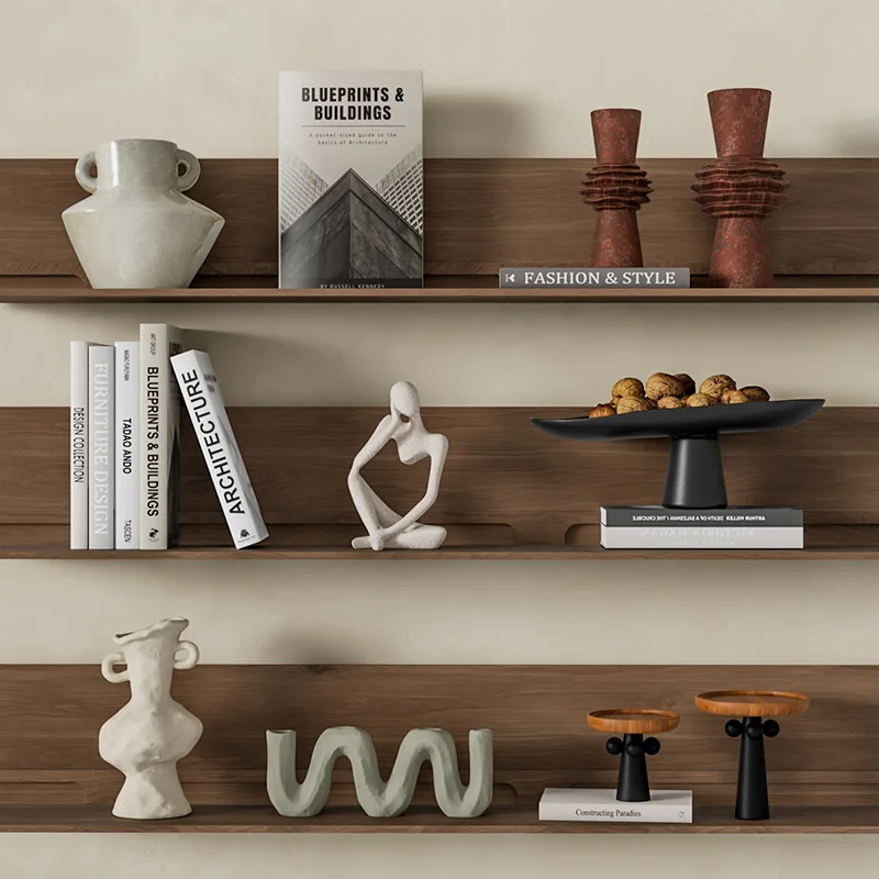 Wabi Sand Wind High-end Niche Home Decorations, Ceramic Vase Homestay Retro Wine Cabinet Ornaments