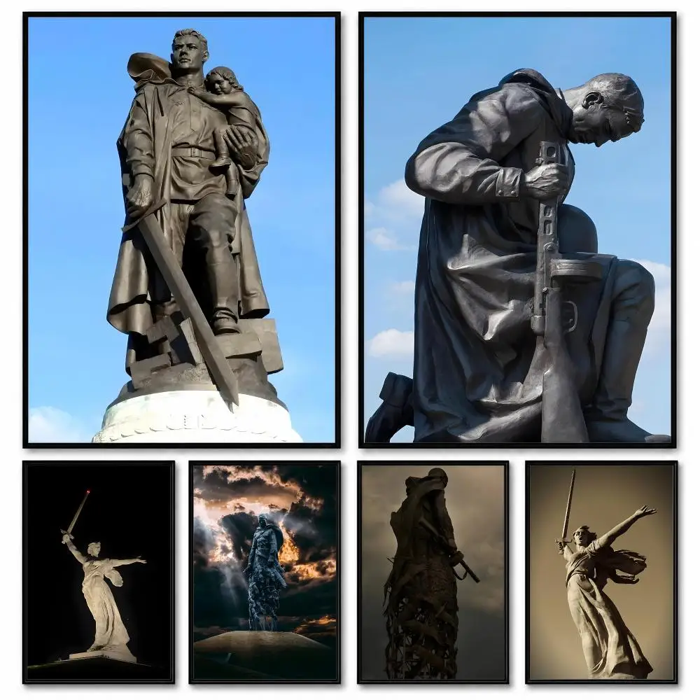 Famous Statue of the Russian Revolution art Poster Room Decor Home Wall Art Printing Waterproof Garage BedRoom Posters Gift