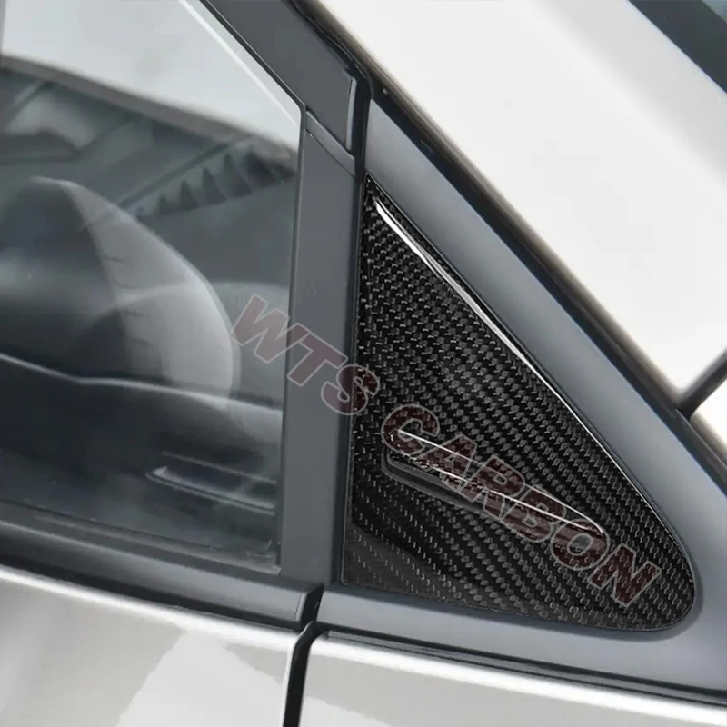 

2PCS Dry Carbon Fiber Rear Side Vent Window Triangular Louver Cover Scoop For Toyota Corolla GR Hatchback 2023up