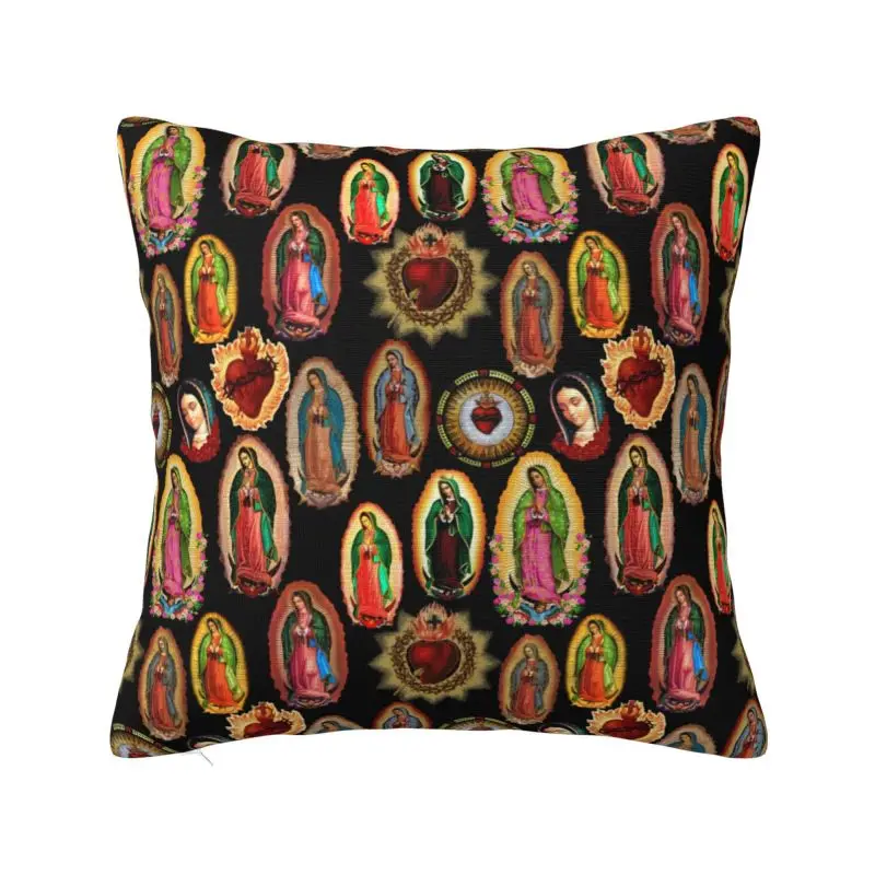 

Custom Our Lady Of Guadalupe Virgin Mary Throw Pillow Case Modern Cushion Cover Soft Pillowcase