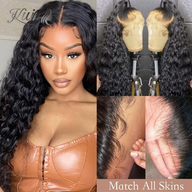 

Water Wave 13X6 HD Transparent Lace Front Wig 7X7 Ready To Wear Go Glueless Wig 180 Density 2x6 Lace Closure Wig 10-40inch