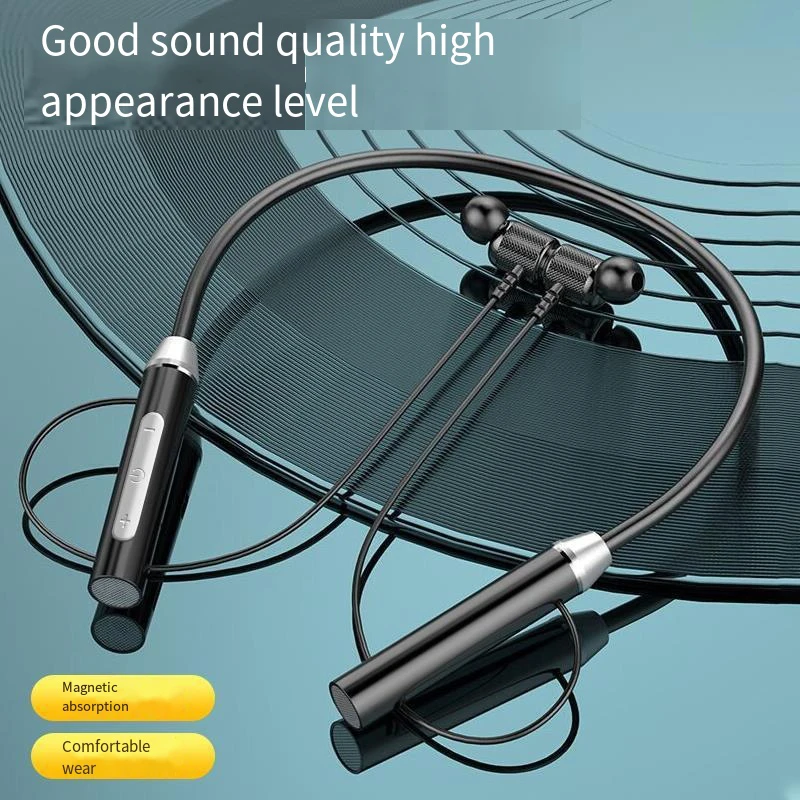 

Headphones Earphone Bluetooth Hanging Neck And Double Ear Exercise Wireless Bluetooth Headset Long Endurance Portable Audio Part