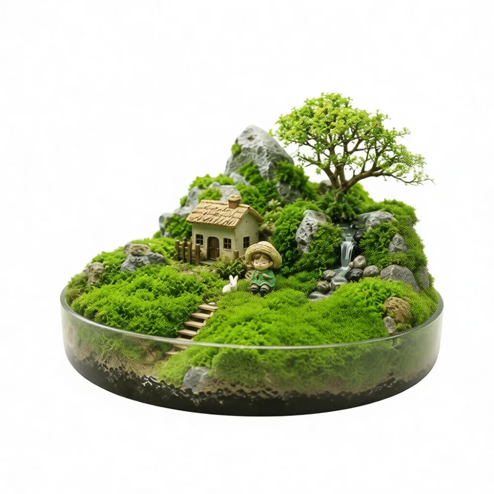 Terrarium Moss Art - Alfombra de musgo artificial, alfombra de