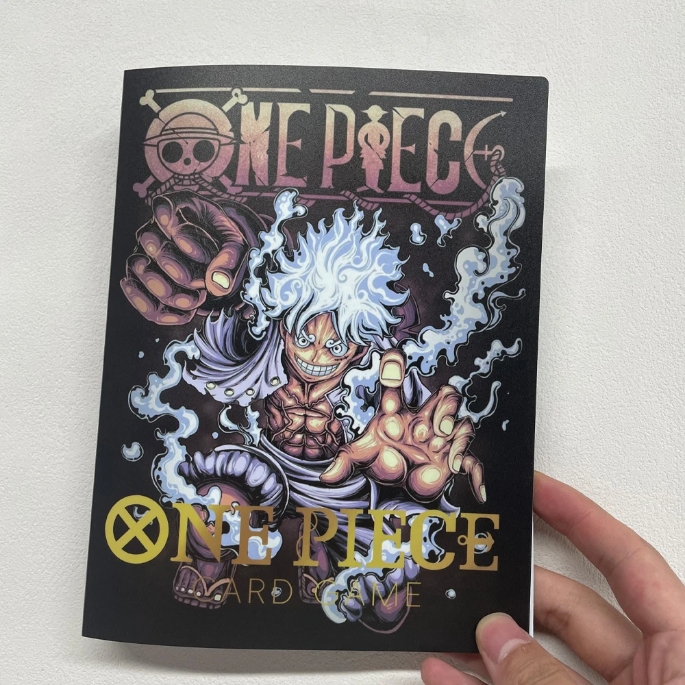 Álbum de tarjetas coleccionables Nika Luffy de una pieza, 4 compartimentos, puede contener 240 tarjetas coleccionables, carcasa táctil mate, regalo de cumpleaños para niños