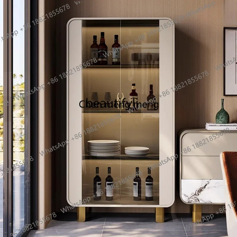 

Винный шкаф ZC182xzz в итальянском стиле, легкий люкс, стеклянный, для столовой, пристенный, современный, для хранения, книжный шкаф