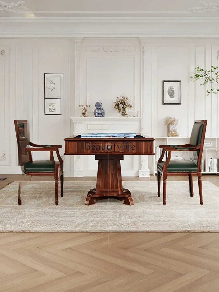 FGAmerican rural solid mahjong table automatic electric mahjong table