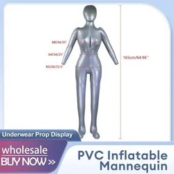 PVC Inflatable Mannequins Female Full Body for Clothing Display Dummy Women Men Model Dress Underwear Prop Display