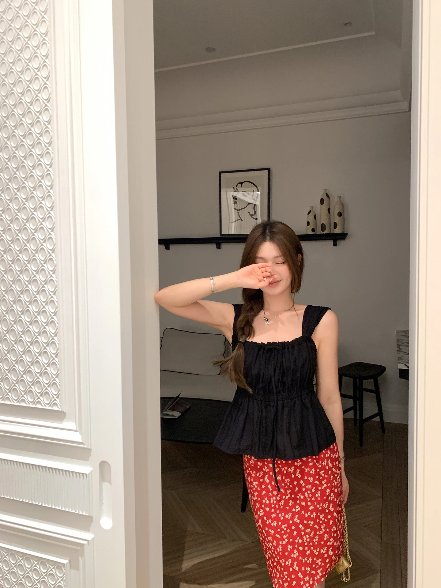 

Женская майка-топ Anneop Cloud Bubble с завязками на талии, корейский стиль, текстурированная, без бретелек, хлопковая, летняя