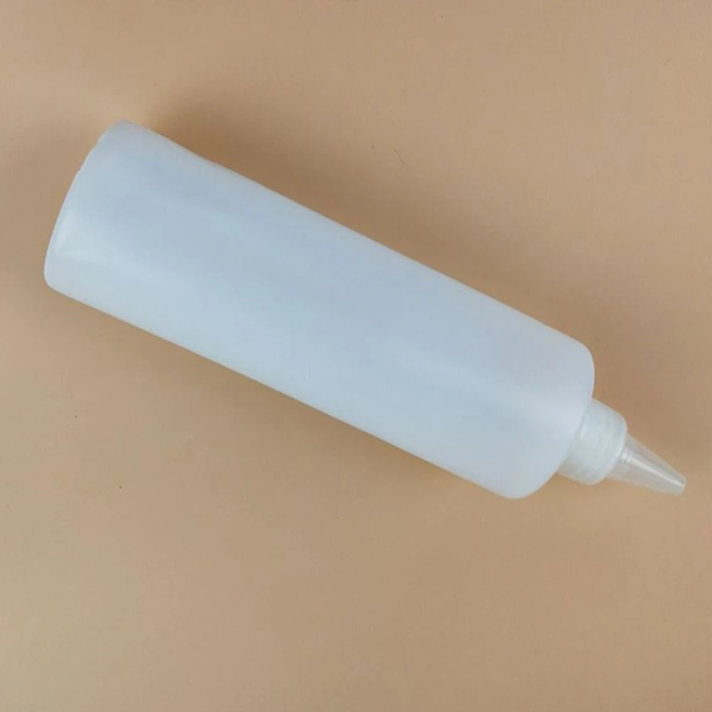 

6pcs 250Ml Plastic Tip Clear Squeeze Dispenser Pe Condiment Oil Ink Storage Control Glue Bottle