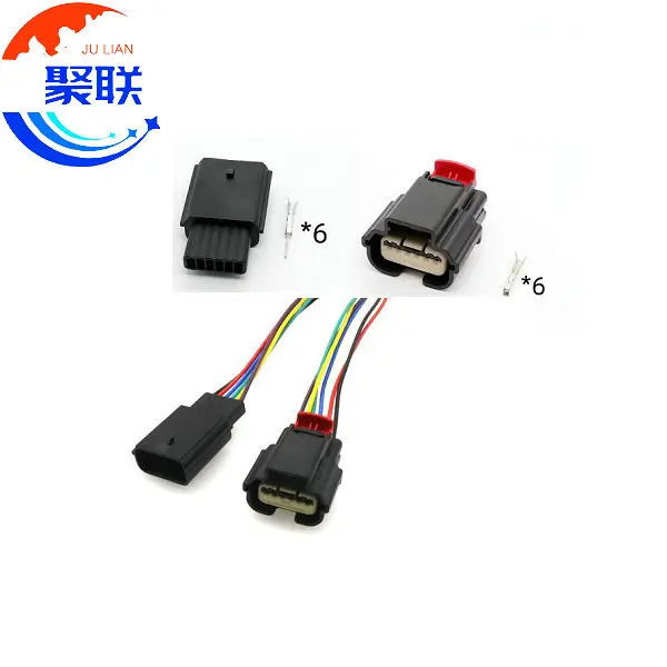 

1Set 6Pin 34975-6160 31404-7110 Suitable for Buick Chevrolet air flow meter intake temperature sensor plug