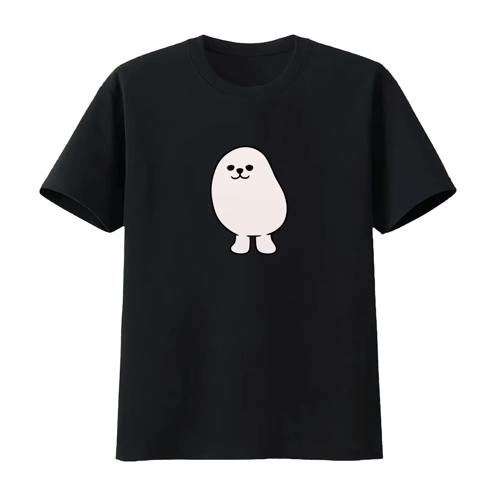Dancing Eggdog T-Shirt Summer Casual Cotton Tee Oversized Streetwear Tops Vintage Graphic Print Loose Fit Short Sleeve