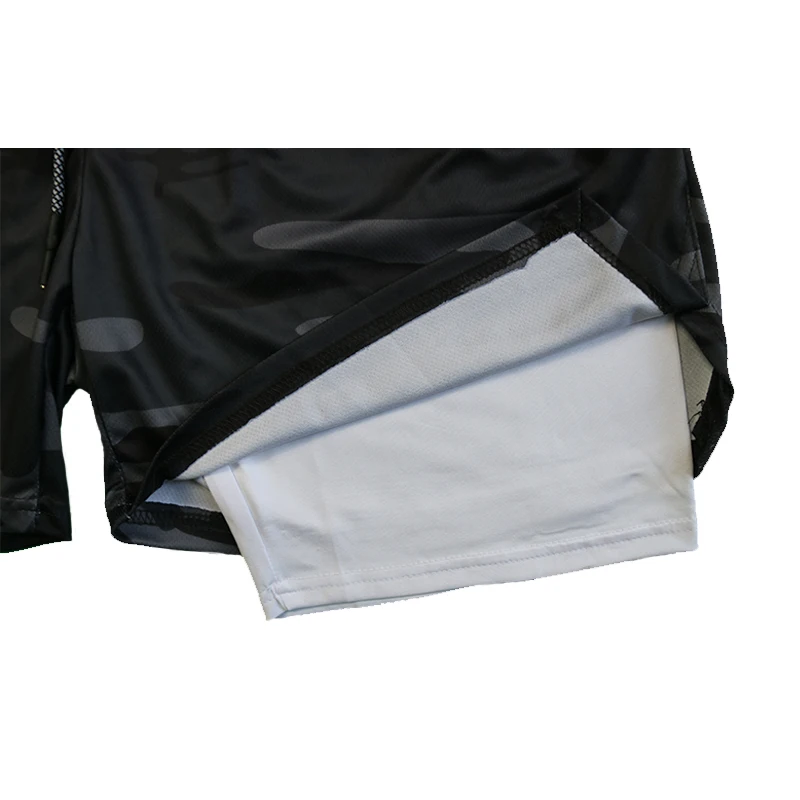 Herren-Performance-Shorts, einfarbig, 2-in-1-Gymnastik-Shorts, Kompression, dehnbar, Sport-Shorts, schnell trocknend, Fitness, Workout, Sommer – Detail 18