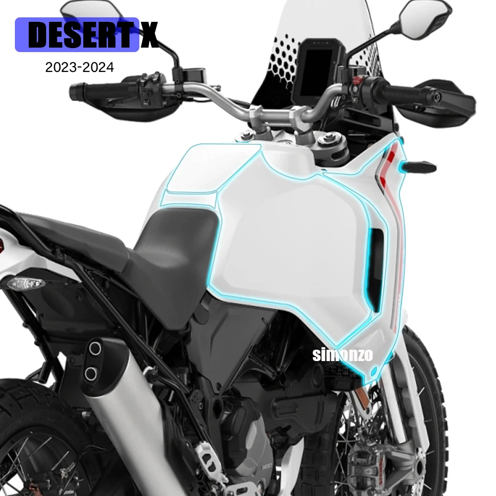 

Новые аксессуары для мотоциклов Ducati DESERT X десерtx, прозрачные наклейки из ТПУ, автомобильная одежда, комплекты защитной пленки для полной краски