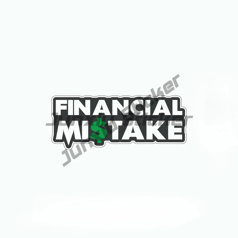 

Financial Mistake Sticker JDM Ute Toad Window Bumper Funny Car Decal Japan
