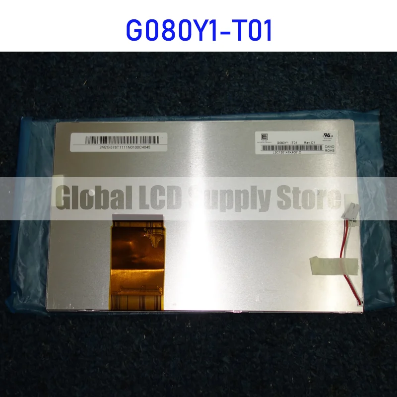 

G080Y1-T01 8" 8.0 inch 800*480 TFT LCD Display Screen Panel Original for Chimei Innolux Industrial Brand New