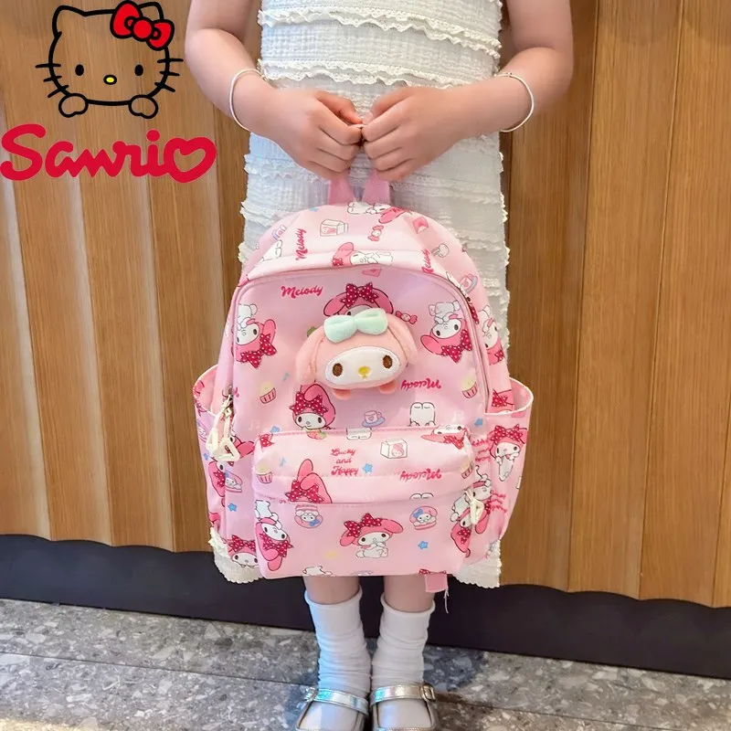  Hello Kitty Kuromi My Melody Cinnamoroll Lightweight Nylon Backpack Cute Cartoon Design Travel Casual Outings Polyester