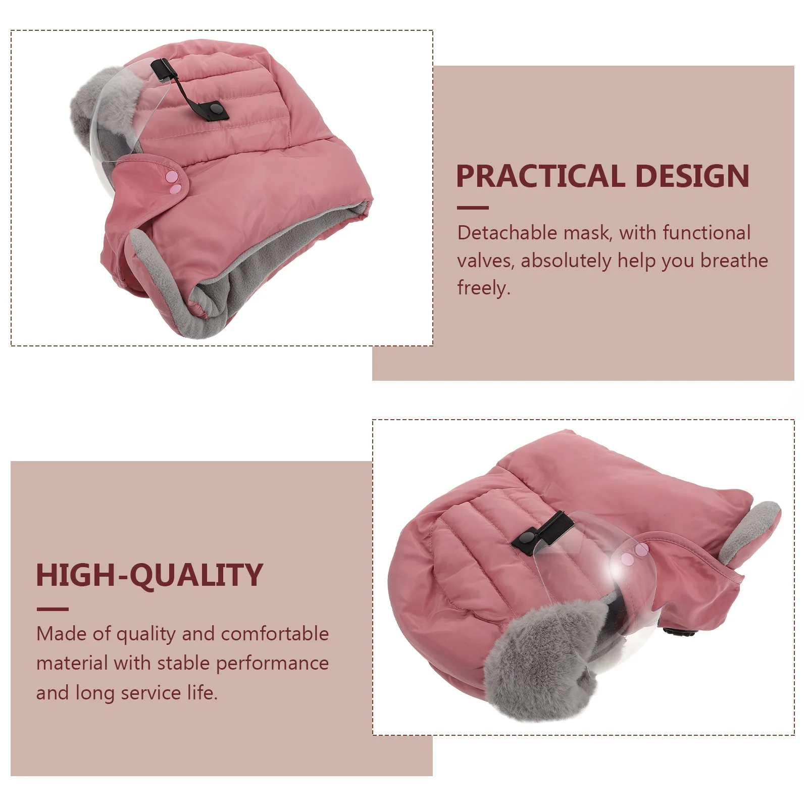 

Cotton Warm Winter Hat Full Face Neck Cover Cycling Goggles Earmuffs Outdoor Sports Windproof Cover Gift