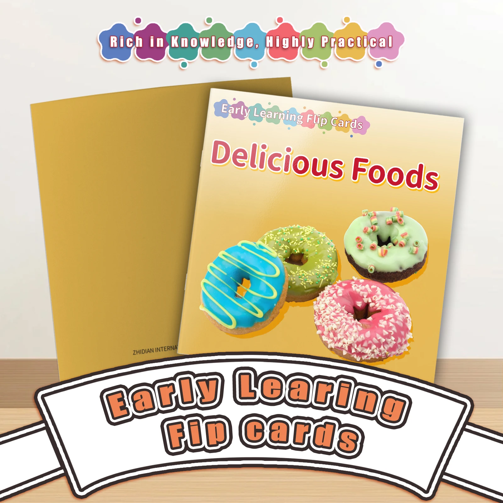 Card Books - Lively Knowledge Card Books for Early Learning, Visually Stimulating Educational Cards