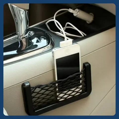 여성용 차량 수납 가방 네트 포켓 액세서리 차량 장식품 휴대폰, 동전, 카드 수납 가능